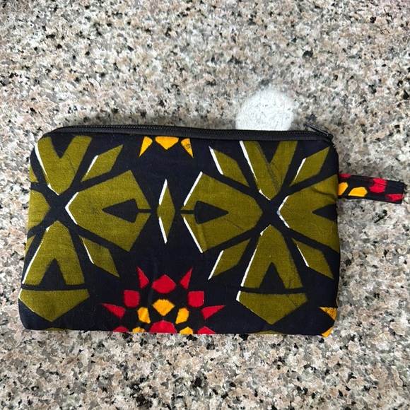 Colorful African Geometric Pattern Pouch - Picture 2 of 2